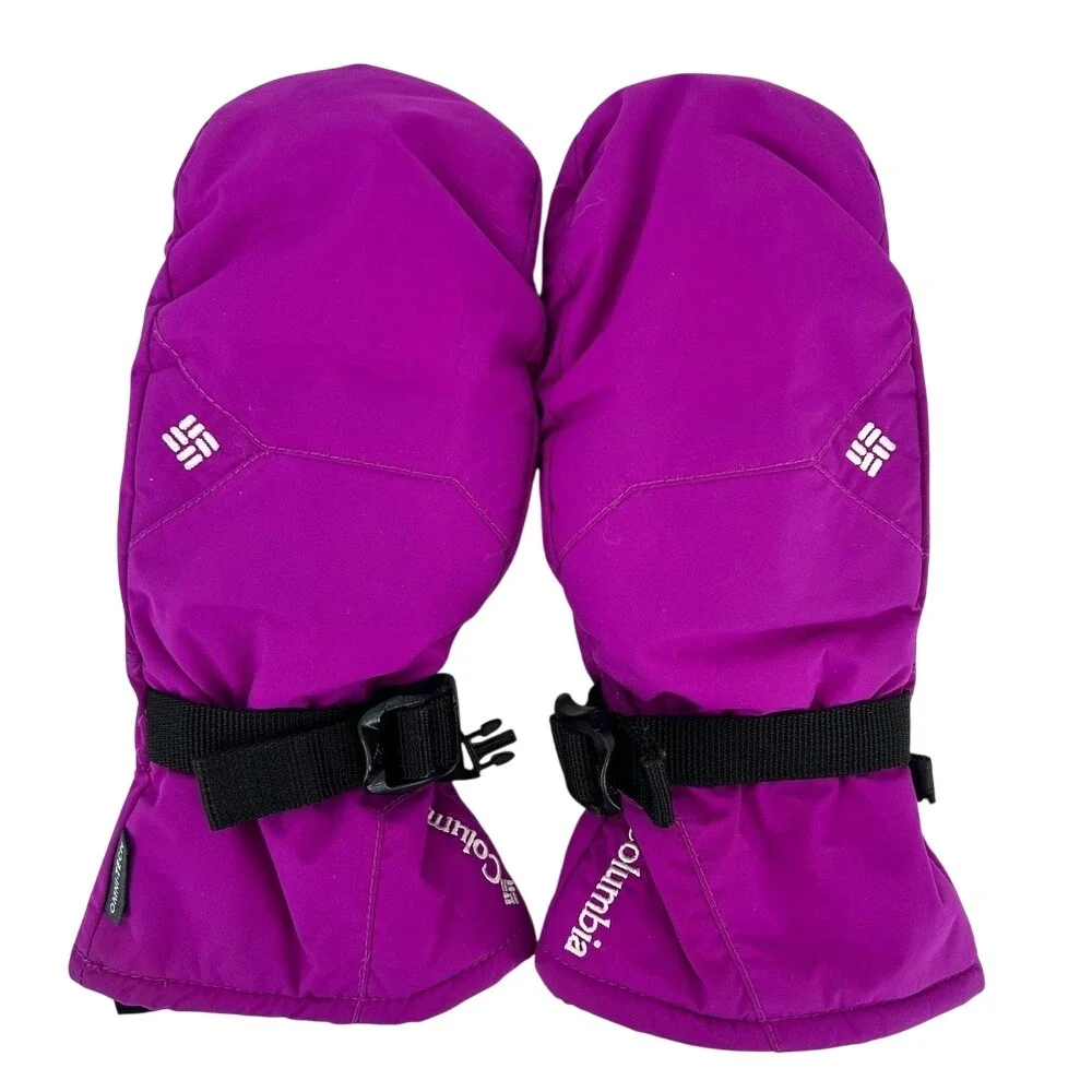 Columbia Mittens Kids L Purple Omni-Tech Waterproof‎ Winter Ski Snow Mitts